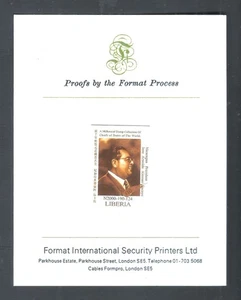 Liberia 1999 Nicaragua Presidente José Arnoldo Alemán Lacayo - Prueba rara MNH - Imagen 1 de 1