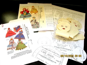 McCalls 1940s  Rag Dolls Sewing Pattern 1014 Upside Down Doll 1656 Red Riding  Z - Picture 1 of 7