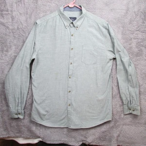 GH Bass & Co Hemd Herren Large Salbeigrün Button Down Oxford Langarm Tasche - Bild 1 von 8