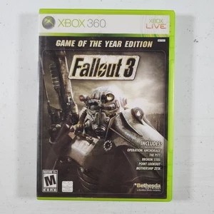 Fallout 3: Game of the Year Edition (Microsoft Xbox 360/One, 2 Disc) NO MANUAL - Picture 1 of 5