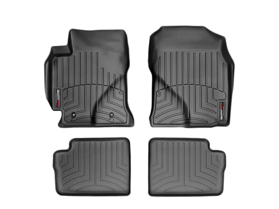 WeatherTech FloorLiner para Toyota Corolla 2003-2008 - 1ª e 2ª fileiras, preto - Imagem 1 de 4