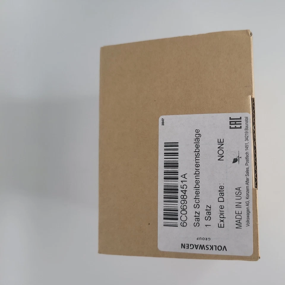 NUEVO JUEGO PASTILLAS FRENO RUEDA TRASERA VOLKSWAGEN BEETLE 9C 6C0698451A OEM Foto 1 de 4