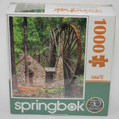 New SPRINGBOK Water Wheel 1000 Piece Jigsaw Puzzle 24" x 30" Made in USA Sealed - Image 1 of 4