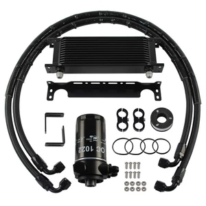 13 Row AN8 Oil Cooler Kit Thermostatic Oil Filter For Golf MK6 GTI EA888 Gen2 - Picture 1 of 11