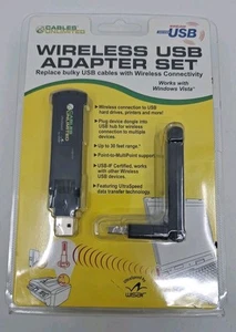 NUOVO set adattatore USB wireless illimitato cavi 30 piedi Gamma con CD di installazione - Foto 1 di 8