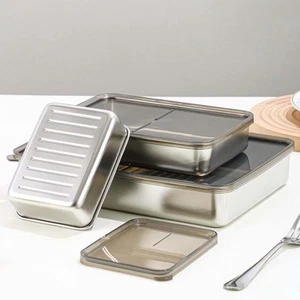 Food storage jar crisp box with lid square plate K??che storage box - Picture 1 of 50