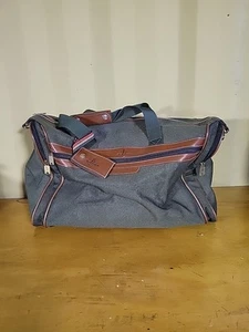 Atlantic Travel Bag Green/Faux Leather 18" X 8" X 12" - Picture 1 of 7