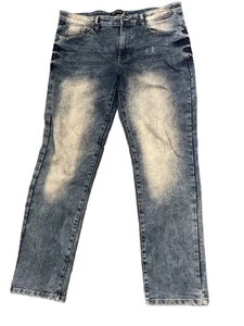 Southpole Jeans Mens Size 38x32 Blue Acid  Wash Baggy Skater Hip Hop - Picture 1 of 5