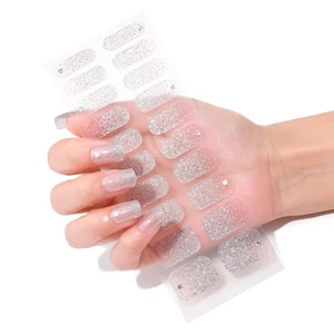 20Pcs/pack Nail Wraps Women Nail Polish Strips Multi-Colors Fingernail Stickers - Picture 1 of 12
