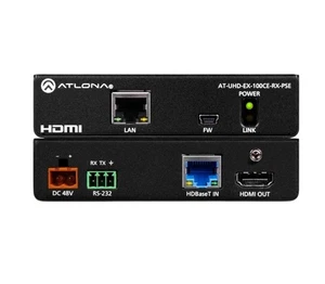 NEW Atlona AT-UHD-EX-100CE-RX-PSE HDBaseT Extender Receiver with Power Supply - Picture 1 of 1