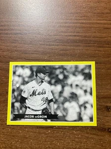 2021 TOPPS MONTGOMERY CLUB SET #4 STICKER CARD JACOB DEGROM NEW YORK METS - Picture 1 of 1