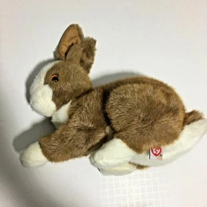 TY Light Brown White Easter bunny rabbit stuffed animal toy 12" long (C) - Picture 1 of 5