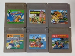 Nintendo Game Boy Japanese Lot of 6 - F-1 Race Baseball Kids Tennis - BRcx27 - Picture 1 of 2