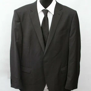 Abrigo deportivo Digel Marzotto carbón crosshatch lana 2 botones doble ventilación hombre 46 R - Imagen 1 de 12