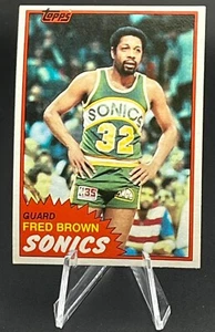 1981-82 Topps NBA Basketball #43 Fred Brown Seattle Supersonics EX/NM - Picture 1 of 2