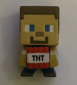 Minecraft Mini Figure Stone 1" Steve Holding TNT Mini Figure Mojang - Bild 1 von 7