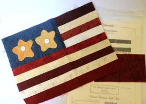 Quiltessentials Block Month #2 Prize Possession Quilt Wendy Hager Americana Vtg - Picture 1 of 7