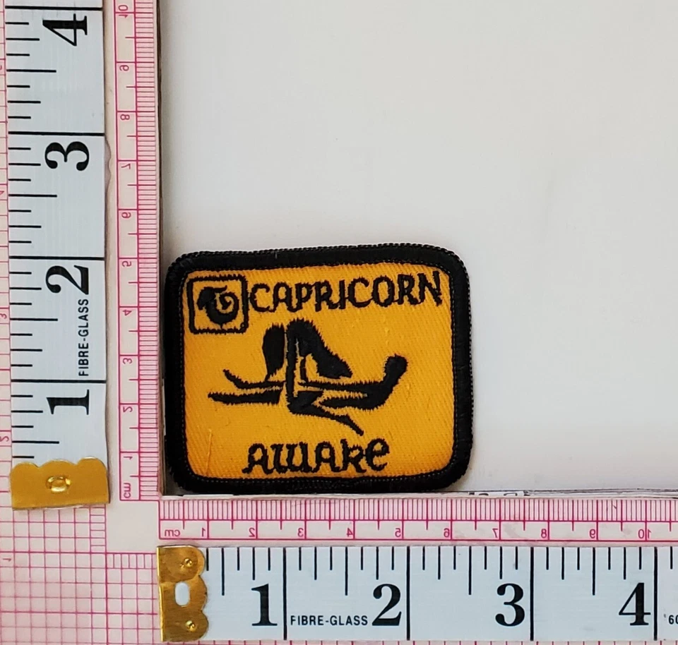 Capricorn Awake Erotic Sexual Astrological Zodiac Jacket Vest Patch Crest - Image 1 of 1