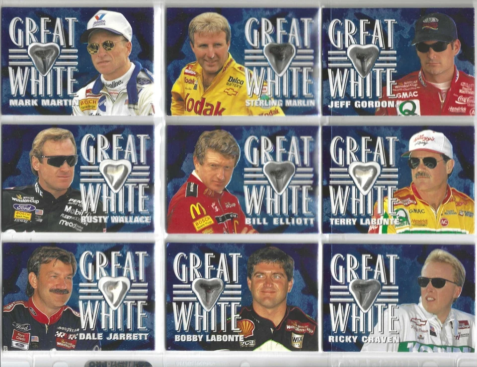 1997 Race Sharks GREAT WHITE SHARK'S TEETH-#GW 9 Sterling Marlin-#312/500-1 CARD - Image 1 of 1