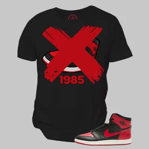 Jordan 1 High '85 OG Retro 2025 Custom Unisex T-Shirt, To Match Sneakers - Picture 1 of 3
