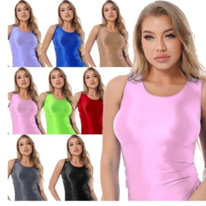 Mujeres Chaleco Brillante Delgado Fitness Camisetas sin Mangas Chalecos Elásticos Yoga Ropa Deportiva Entrenamiento - Imagen 1 de 101