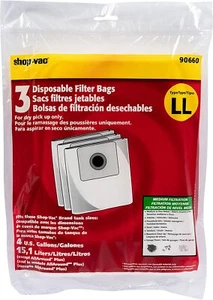 (6) Fits For Shop Vac 90660 Type LL 4-Gallon All-around EZ Collection Bags - Picture 1 of 1