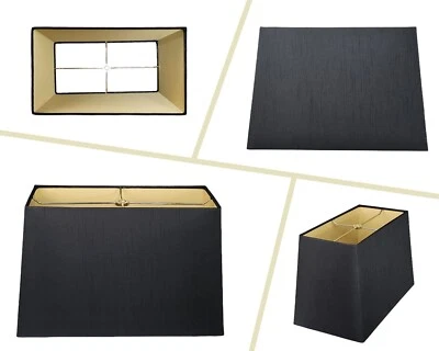 Abajur Royal Designs Inc abajur retangular capa dura várias cores e tamanhos - Imagem 1 de 4