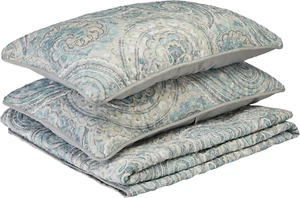 Quilt Set-Trendy Paisley Summer Cover, Cozy Coverlet Lightweight All Season Bedd - Picture 1 of 7