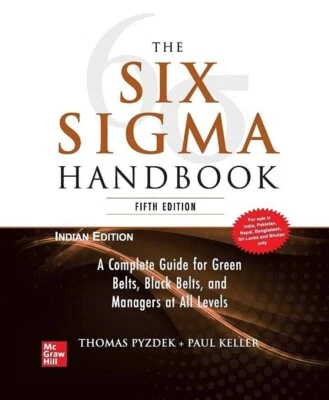 The Six Sigma Handbook, 5E by Paul Keller & Thomas Pyzdek INTERNATIONAL EDITION - Image 1 of 3