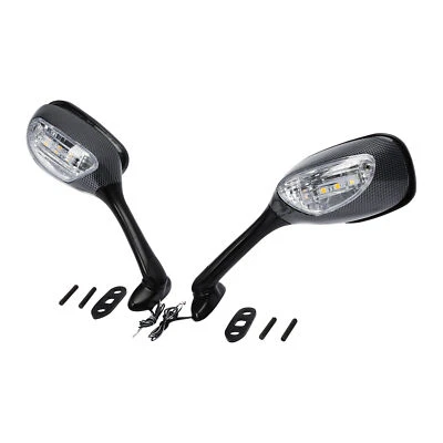 Espejos retrovisores señales de giro aptos para Suzuki GSXR600 GSXR750 2006-2025 2024 23 Foto 1 de 4