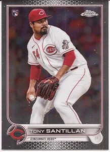 2022 TOPPS CHROME BASE SET # 193 - TONY SANTILLAN - ROOKIE CARD - REDS - Bild 1 von 1