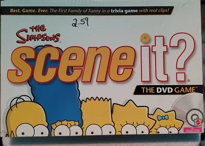 THE SIMPSONS SCENE IT THE DVD GAME BOARD GAME 2009 by MATTEL. - Image 1 of 4
