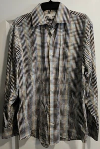 Banana Republic Mens Small Tailor Slim Fit Long Sleeve Button Down Plaid Shirt - Picture 1 of 3