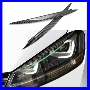 Garniture Couverture de Paupière CARBONE pour VW Golf 7 Gti GTD R 13-17 - Bild 1 von 3