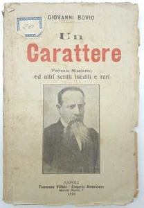 Giovanni Bovio Un character Fortunio Misalento Villani 1916 1st ed. - Picture 1 of 5