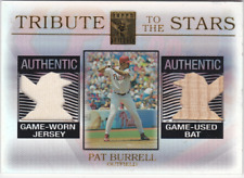 2003 Topps Tribute Tribute to the Stars Dual Relics Pat Burrell Bat-Jsy