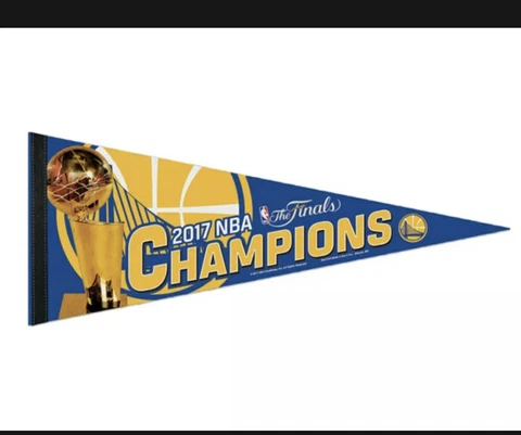 Golden State Warriors 2017  Finals Champions WinCraft Premium Felt Pennant Cover