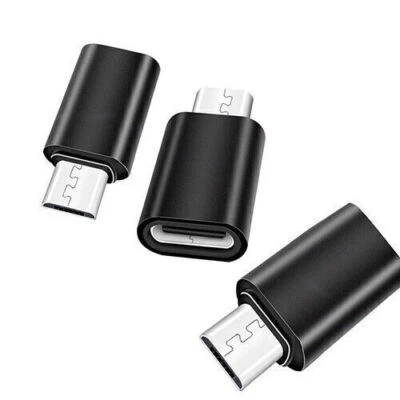 Adaptador conversor USB 3.1 tipo C fêmea para micro USB macho conector para Android - Imagem 1 de 4