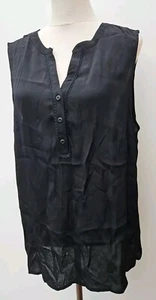 BNWT M&Co Spirit Size 18 Black Tribalesque Sleeveless Tunic Top Curve Wear New - Picture 1 of 11