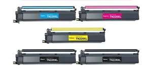 5 pièces - Cartouche de toner pour Brother TN-229XL, TN229XL (TN-229XL, TN229) - Photo 1/1