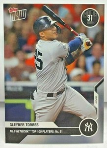 Gleyber Torres 2020 Topps Now MLB Network's Top 100 #MN31 - YANKEES 31 - SP /491