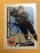 T.J. Galiardi Signed Calgary Hitmen WHL Card Colorado Avalanche 2