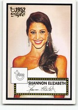 2005-06 Topps 1952 Style #163 Shannon Elizabeth Rookie Card RC 