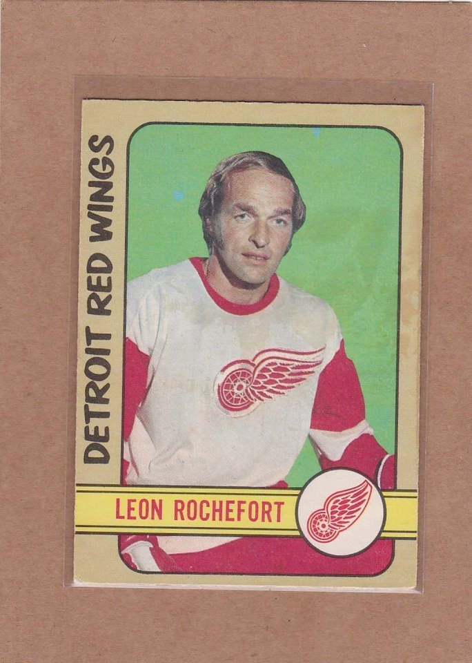 1972-73 O PEE CHEE HOCKEY LEON ROCHEFORT #204 RED WINGS VGEX/EX *A24905 - Image 1 of 1
