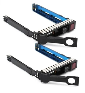 2pcs 2.5" Hard Drive Tray Caddy Compatible 651687-001 651699-001 for HP G8 G9 - Picture 1 of 9