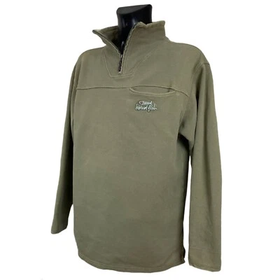 WEIRD FISH MAKKARONI RETRO SURFER LOOK 1/4 REISSVERSCHLUSS OLIVGRÜN SWEATSHIR... - Bild 1 von 4