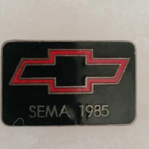 SEMA Chevrolet Chevy Trading Hat Lapel Pin 1985 Vintage - Picture 1 of 6
