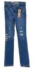 NEW Levi's 720 HIGH RISE SUPER SKINNY Stretch Jeans Distressed 6 Medium W28 L28
