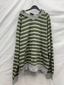 Herren Remus Yomp grün & grau gestreift Hoodie XL - Bild 1 von 4