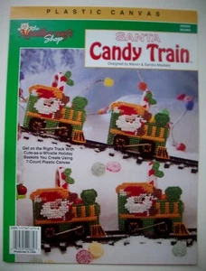 Santa Candy Train Christmas plastic canvas pattern candy holders - Picture 1 of 1